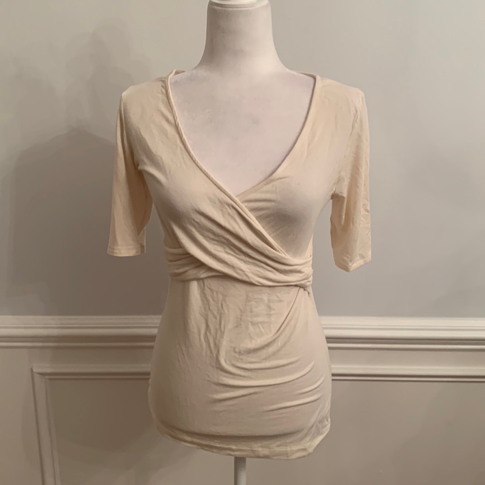 Banana Republic Cream Colored Shirt Size Medium